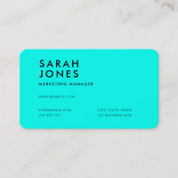 Modern Neon Blue Colour