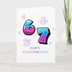Modern Neon Gradient Happy Valentine's Day Card