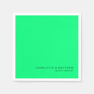 Modern neon-green napkin
