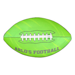 Modern Neon Green Personalized Kid's Football American Football