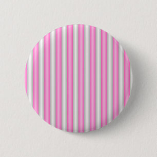 Modern Neon Pink Stripes with 3D Effect 6 Cm Round Badge