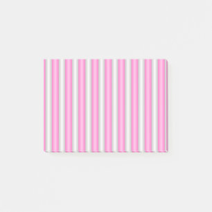 Modern Neon Pink Stripes with 3D Effect Post-it Notes