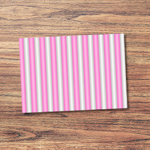 Modern Neon Pink Stripes with 3D Effect Post-it Notes