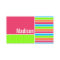 Modern Neon Stripes; Pink Blue Green