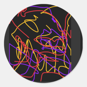Modern Neon vibrant colours stickers 2025