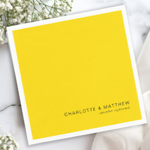 Modern neon-yellow napkin