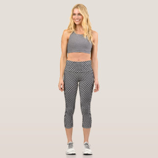 Modern Netted Pattern High Waisted Yoga Capris