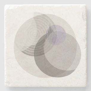 Modern Neutral Abstract Decor Soft Minimal Luxur Stone Coaster