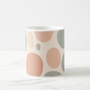Modern Neutral Abstract Organic Shapes Coffee Mug