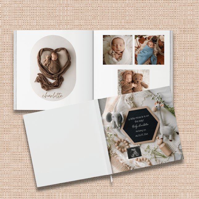 Modern Neutral boho baby photo book keepsake  (Creator Uploaded)