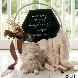 Modern neutral Farmhouse Pregnancy Announcement