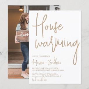 Modern Neutral Housewarming Invitation