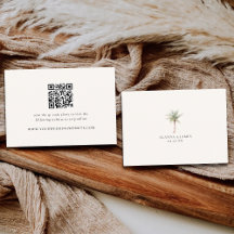 Modern Neutral QR Code Wedding Details & RSVP