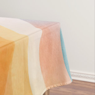 Modern Neutral Wave • Minimalist Deco • Trendy Tablecloth