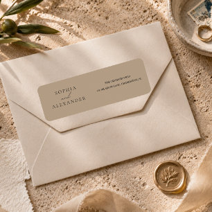 Modern Neutral Wedding Elegant