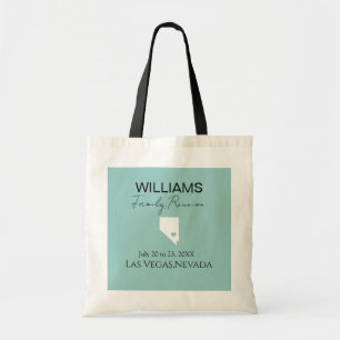 Modern Nevada Map Vacation Family Reunion   Tote Bag