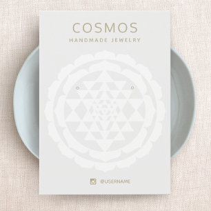 Modern New Age Earring Jewelry Display Card