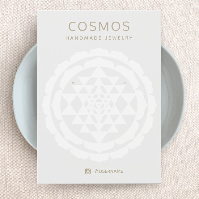 Modern New Age Earring Jewelry Display Card (Creator Uploaded)