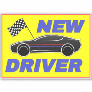 Modern New Driver Sign For Cars - Driving School