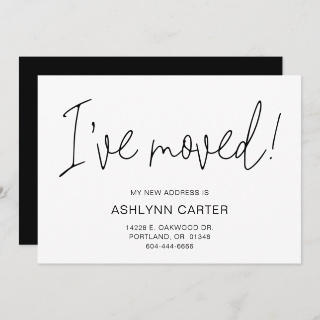 Modern New Home Announcement (Front/Back)