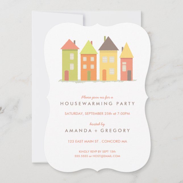 Modern New Home Housewarming Party Invitation (Front)
