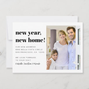 Modern New Home Photo Moving Announcement