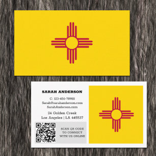 Modern New Mexico Business Card, Flag / USA Business Card
