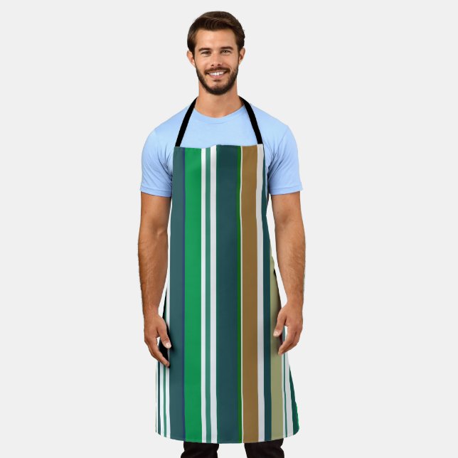 Modern new season Stripes Apron (Worn)