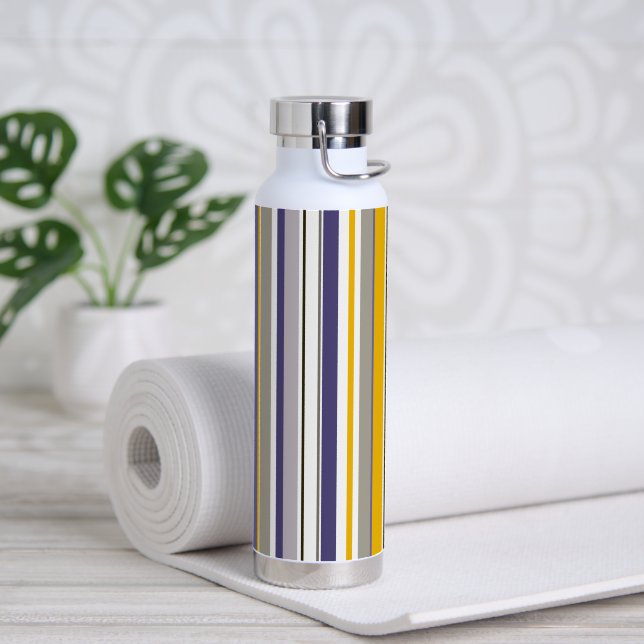 Modern New season Stripes Water Bottle (Yoga)