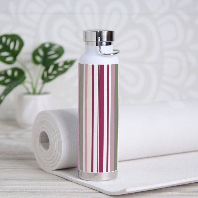Modern New season Stripes Water Bottle (Yoga)