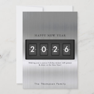 Modern New Year Simple Countdown Silver