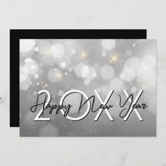 Modern New Year's Eve Party Invitation (Front/Back)