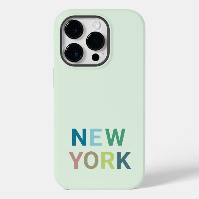 Modern New York Colourful Text      Case-Mate iPhone Case (Back)