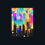 Modern New York Geometrical Shapes Abstract Canvas Print<br><div class="desc">Modern New York City is a bustling metropolis that seamlessly blends the historic charm of its iconic landmarks with the cutting-edge energy of contemporary urban life. The city's skyline is dominated by sleek skyscrapers. 
This Modern Geometric shapes style is a perfect present to your friends and family souvenir.</div>