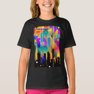 Modern New York Geometrical Shapes Abstract T-Shirt