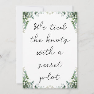 modern newlyweds elopement announcements