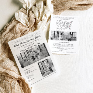 Modern Newspaper Moving Announcement