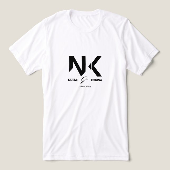 Modern NK Monogram Logo - Ndemi & Korina Creative  Tri-Blend Shirt (Design Front)