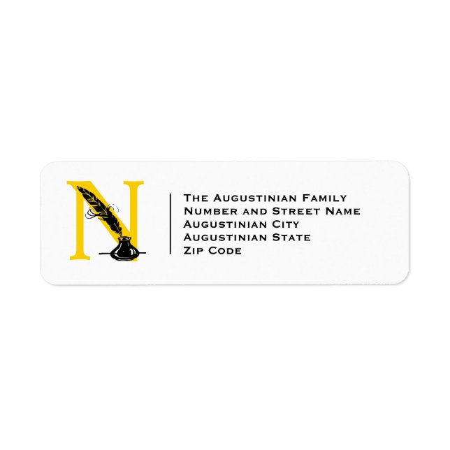 Modern NOTARY AGENT Return Address (Front)