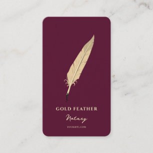 Modern Notary Public Loan Signing Agent Red Business Card