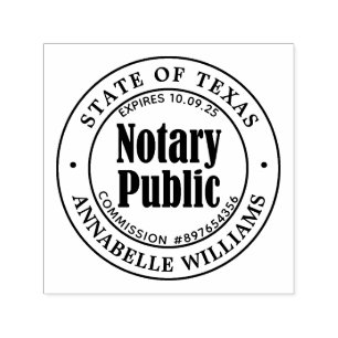 Modern Notary Public Self-inking Stamp