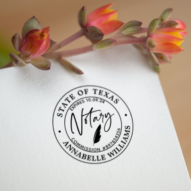 Modern Notary Public  Self-inking Stamp (Creator Uploaded)