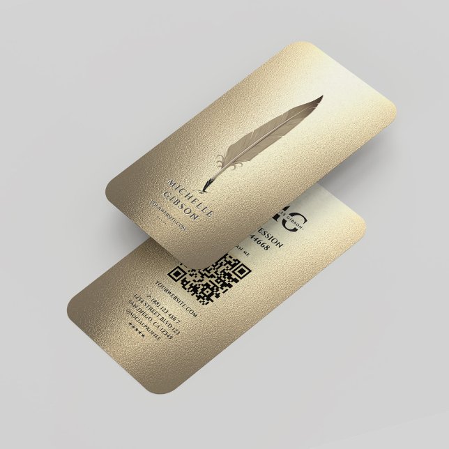 Modern Notary Signing Agent Gold Elegant Monogram Business Card (Modern Notary Signing Agent Gold Elegant Monogram Business Card
)