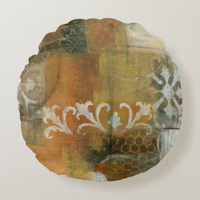 Modern Note II Round Cushion (Front)