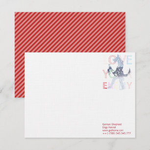 Modern Notecards German Shepherd