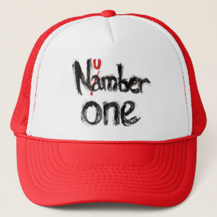Modern "Number One" Typography Graphic - Retro Spo Trucker Hat