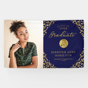 Modern Nurse Graduation Banner Custom Photo