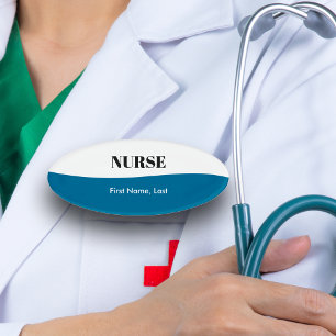 Modern Nurse Staff Medical Name Tags
