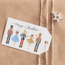Modern Nutcracker Christmas Minimalist Gift tags