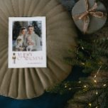Modern Nutcracker Merry Christmas Photo Typography Holiday Postcard<br><div class="desc">You're sure to spread the holiday cheer with the Modern Nutcracker Merry Christmas Photo Typography Holiday Postcard! This postcard is perfect for sending to loved ones to wish them a joyous holiday season. The festive typography in burgundy stands out on the card and is accented by a watercolor nutcracker, making...</div>